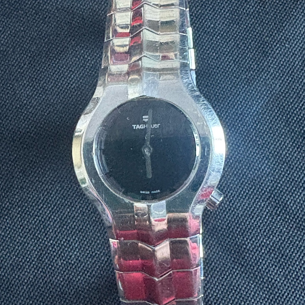 Tag Heuer Silver Watch with Sapphire Crystal